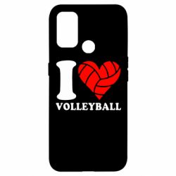 Чехол для Oppo A53/A32/A33 I love volleyball - PrintSalon