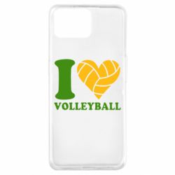 Чехол для Oppo A73 I love volleyball - PrintSalon