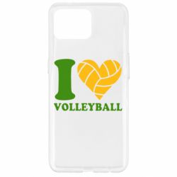 Чехол для Oppo Reno 4 Lite I love volleyball - PrintSalon