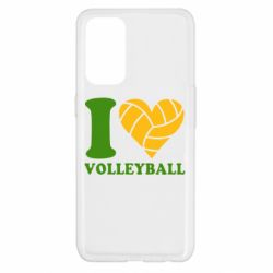 Чехол для Oppo Reno 5 4G I love volleyball - PrintSalon