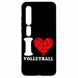 Чехол для Xiaomi Mi10/10 Pro I love volleyball - PrintSalon
