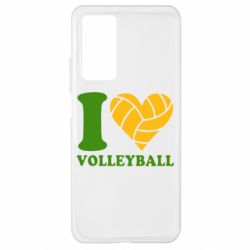 Чехол для Xiaomi Mi 10T/10T Pro I love volleyball - PrintSalon