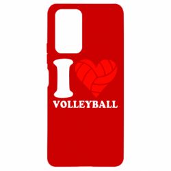 Чехол для Xiaomi Redmi Note 10 Pro I love volleyball-PrintSalon Чехол для Xiaomi Redmi Note 10 Pro I love volleyball