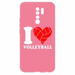 Чехол для Xiaomi Redmi 9 I love volleyball