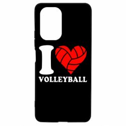 Чехол для Xiaomi Poco F3/K40 I love volleyball - PrintSalon