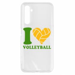 Чехол для Realme 6 I love volleyball-PrintSalon Чехол для Realme 6 I love volleyball