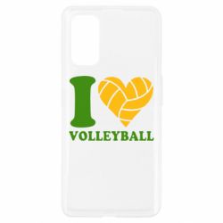 Чехол для Realme 7 Pro I love volleyball - PrintSalon