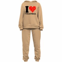 Женский костюм I love volleyball - PrintSalon