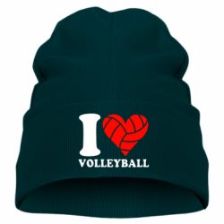Детская шапка I love volleyball - PrintSalon