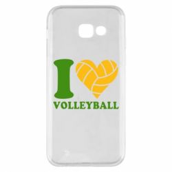 Чехол для Samsung A5 2017 I love volleyball - PrintSalon