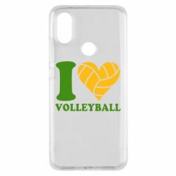 Чехол для Xiaomi Mi A2 I love volleyball - PrintSalon