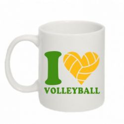 Чашка 320ml I love volleyball - PrintSalon