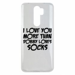 Чехол для Xiaomi Redmi Note 8 Pro I love you more than Dobby loves socks - PrintSalon