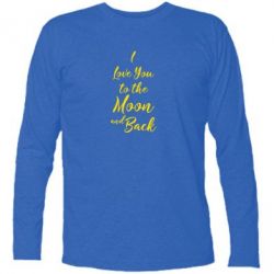 Футболка с длинным рукавом I love you to the moon and back