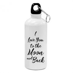 Фляга I love you to the moon and back - PrintSalon