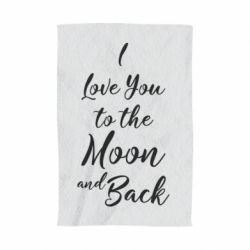 Полотенце с принтом I love you to the moon and back - PrintSalon