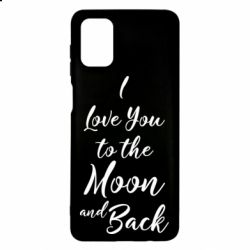 Чехол для Samsung M51 I love you to the moon and back - PrintSalon
