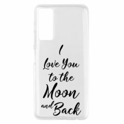 Чехол для Huawei P Smart 2021 I love you to the moon and back - PrintSalon