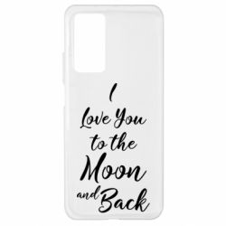 Чехол для Xiaomi Mi 10T/10T Pro I love you to the moon and back - PrintSalon
