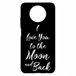 Чехол для Xiaomi Redmi Note 9 5G/Redmi Note 9T I love you to the moon and back - PrintSalon