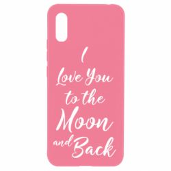 Чехол для Xiaomi Redmi 9a I love you to the moon and back - PrintSalon