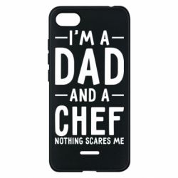 Чехол для Xiaomi Redmi 6A I'm a dad and a chef, nothing scares me - PrintSalon