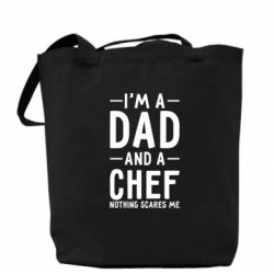 Эко-сумка I'm a dad and a chef, nothing scares me - PrintSalon