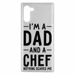 Чехол для Samsung Note 10 I'm a dad and a chef, nothing scares me - PrintSalon