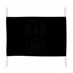 Флаг I'm a dad and a chef, nothing scares me - PrintSalon