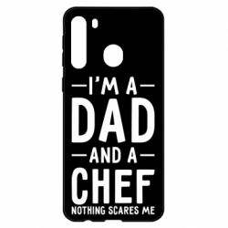 Чехол для Samsung A21 I'm a dad and a chef, nothing scares me - PrintSalon