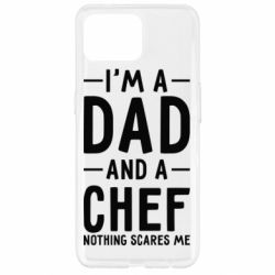 Чехол для Oppo Reno 4 Lite I'm a dad and a chef, nothing scares me - PrintSalon
