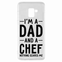 Чехол для Samsung A8+ 2018 I'm a dad and a chef, nothing scares me - PrintSalon
