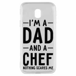 Чехол для Samsung J3 2017 I'm a dad and a chef, nothing scares me - PrintSalon