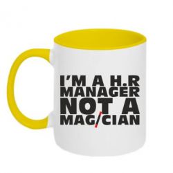 Чашка двухцветная 320ml I'm a h.r. manager not a magician - PrintSalon