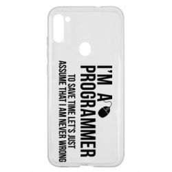 Чехол для Samsung A11/M11 I'm a programmer to save time let's just assume i'm never wrong - PrintSalon