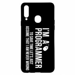 Чехол для Samsung A20s I'm a programmer to save time let's just assume i'm never wrong - PrintSalon