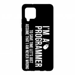Чехол для Samsung A42 5G I'm a programmer to save time let's just assume i'm never wrong - PrintSalon