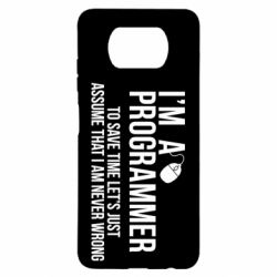 Чехол для Xiaomi Poco X3 I'm a programmer to save time let's just assume i'm never wrong - PrintSalon