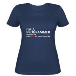 Женская футболка I'm a programmer - PrintSalon