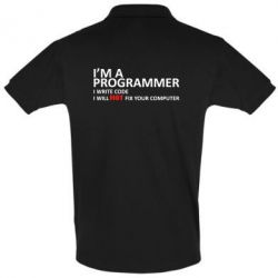 Мужское поло I'm a programmer - PrintSalon