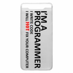 Чехол для Samsung A80 I'm a programmer - PrintSalon