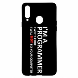 Чехол для Samsung A20s I'm a programmer - PrintSalon