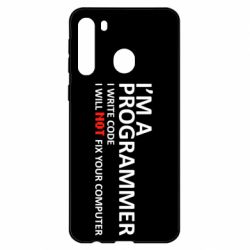Чехол для Samsung A21 I'm a programmer - PrintSalon