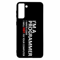 Чехол для Samsung S21+ I'm a programmer - PrintSalon