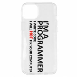 Чехол для iPhone 14 Plus I'm a programmer - PrintSalon