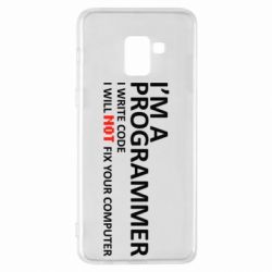 Чехол для Samsung A8+ 2018 I'm a programmer - PrintSalon