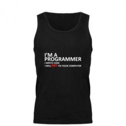 Мужская майка I'm a programmer - PrintSalon