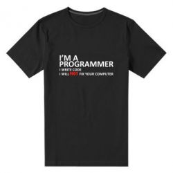 Мужская футболка премиум I'm a programmer - PrintSalon