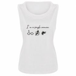 Женская майка I'm a simple woman - PrintSalon
