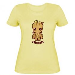Женская футболка I'm groot - PrintSalon